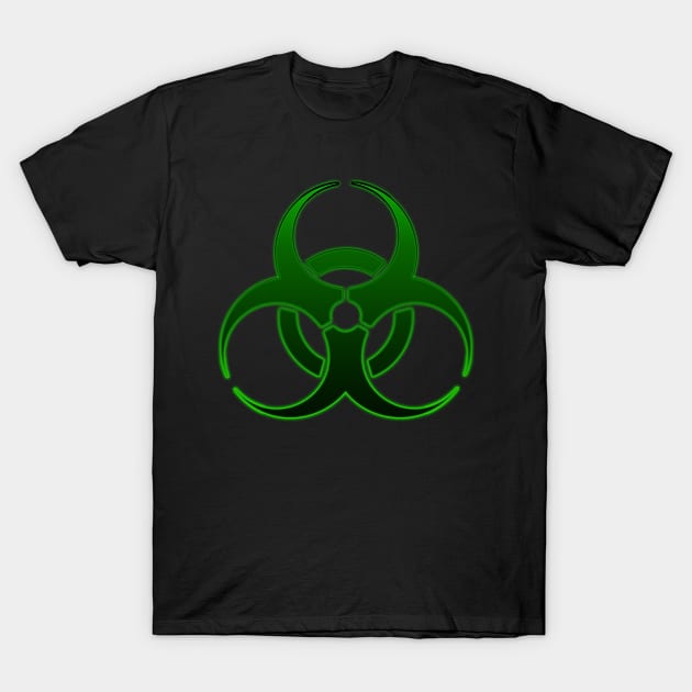 Bio-hazard Green T-Shirt by richardsimpsonart